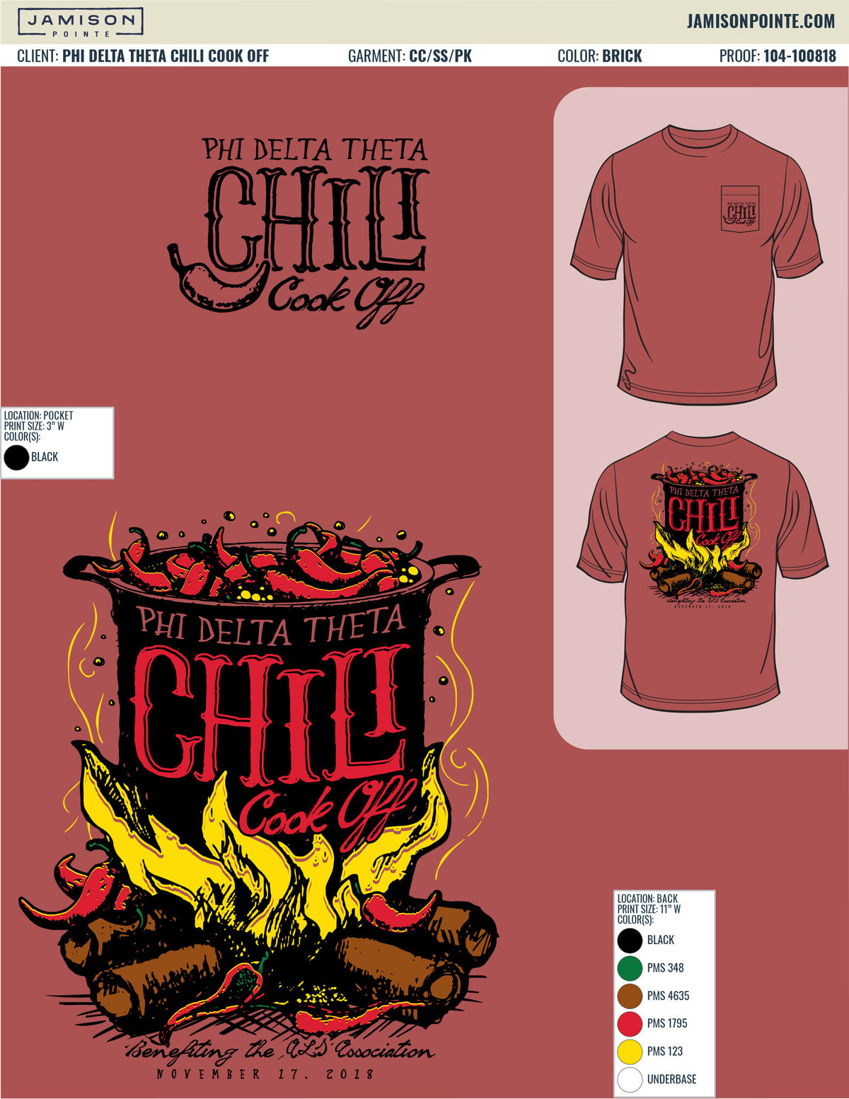 Phi Delta Theta Chili Cook Off T-Shirt