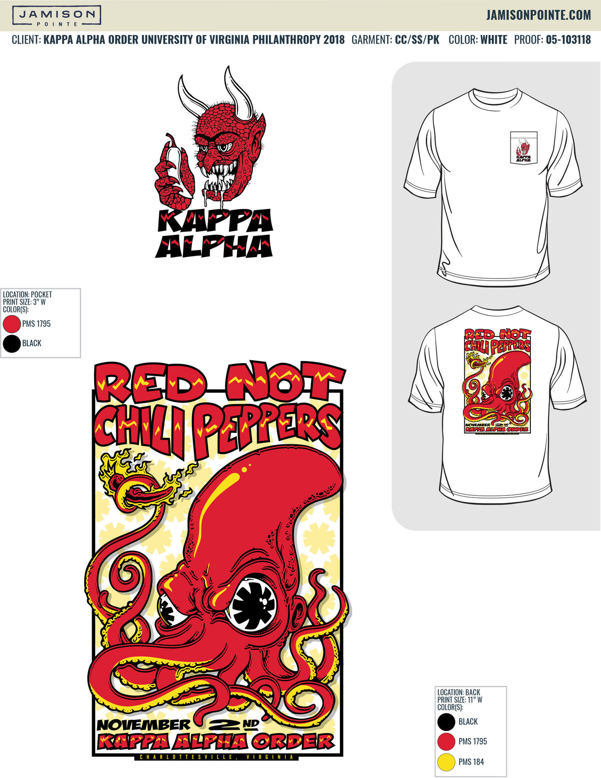 Kappa Alpha Order University of Virginia Philanthropy T-Shirt