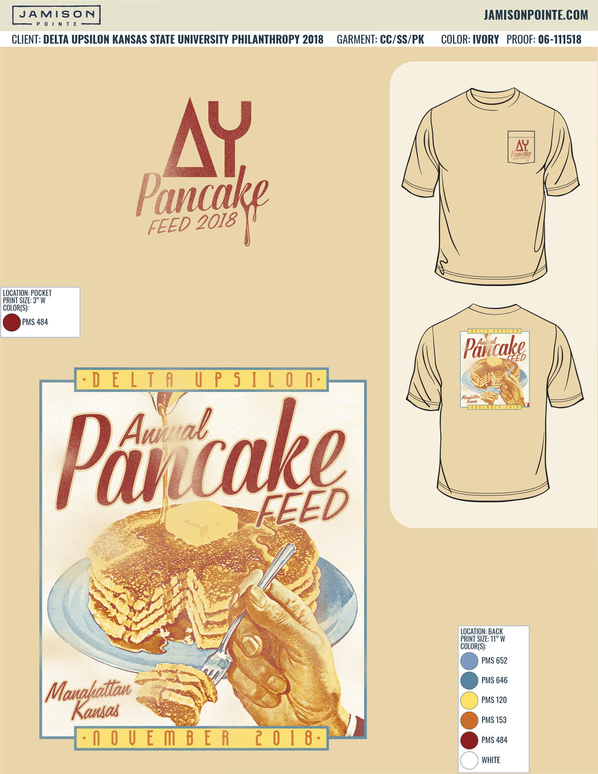 Delta Upsilon Kansas State University Philanthropy T-Shirt