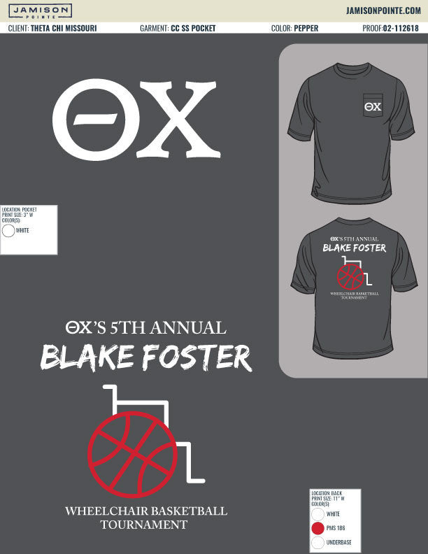 Theta Chi Missouri State University Basketball Tournament T-Shirt
