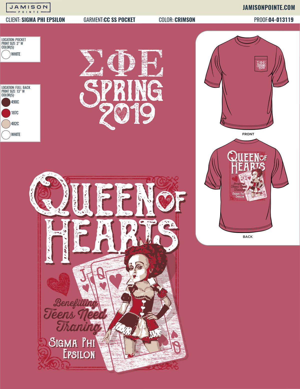 Sigma Phi Epsilon Arkansas Tech University Philanthropy T-Shirt