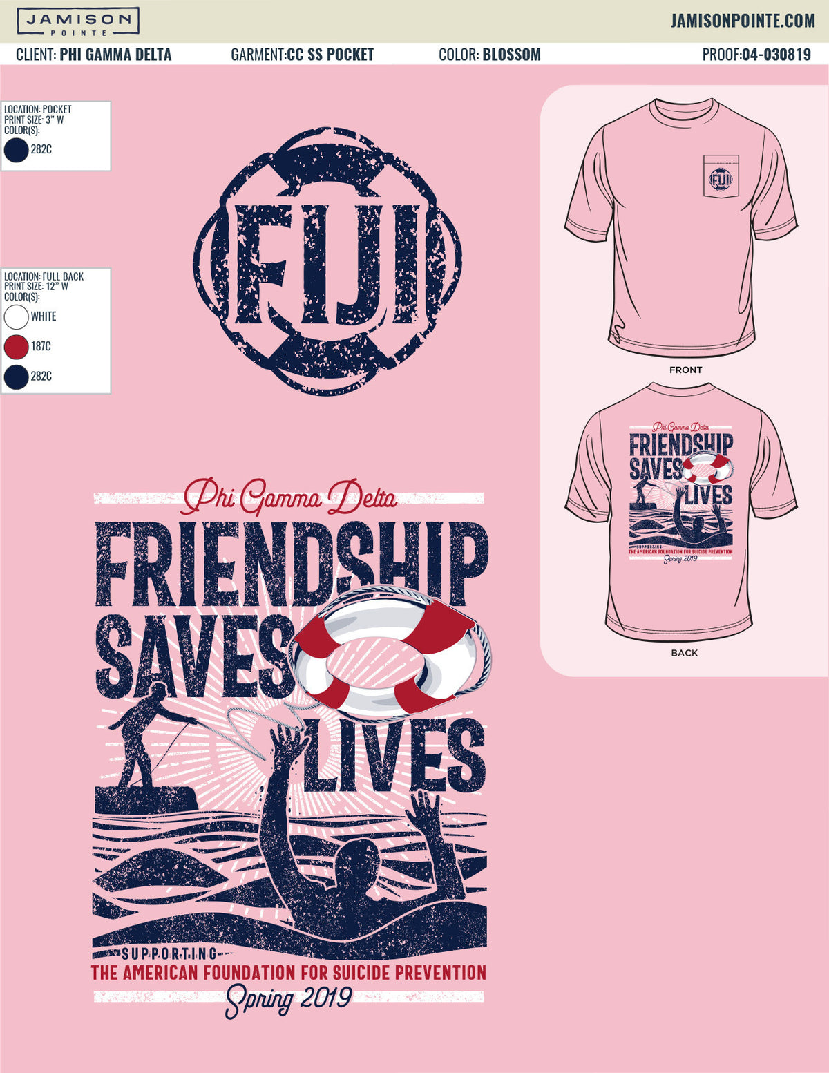 Phi Gamma Delta University of California Irvine Philanthropy T-Shirt