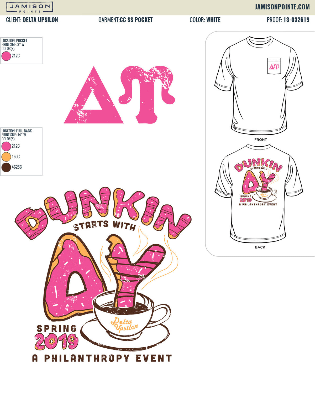 Delta Upsilon University of Iowa Philanthropy T-Shirt