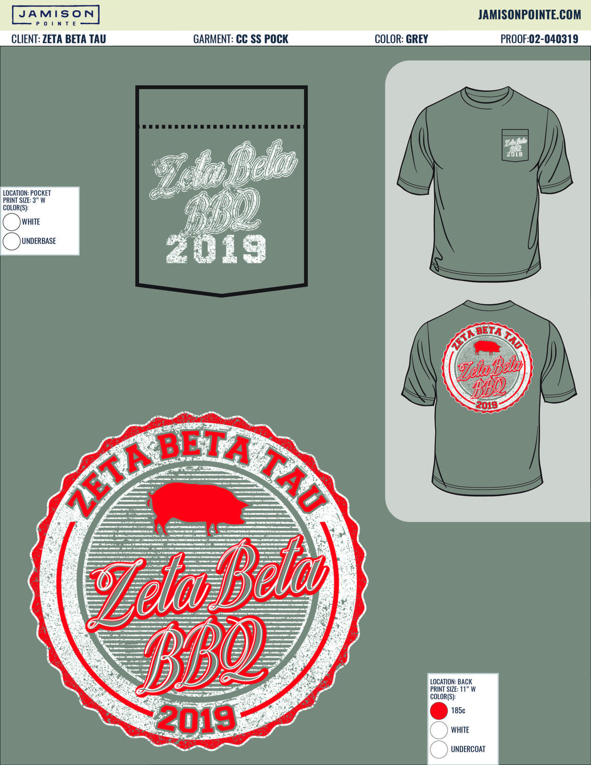 Zeta Beta Tau Indiana University Bloomington Philanthropy T-Shirt
