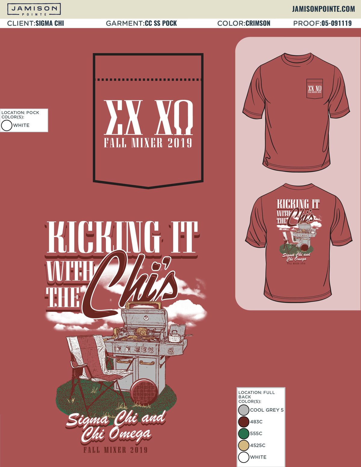 Sigma Chi Middle Tennessee State University Cookout T-Shirt