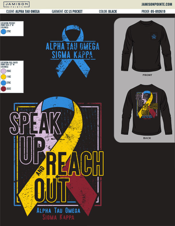 Alpha Tau Omega Western Michigan University Philanthropy T-Shirt