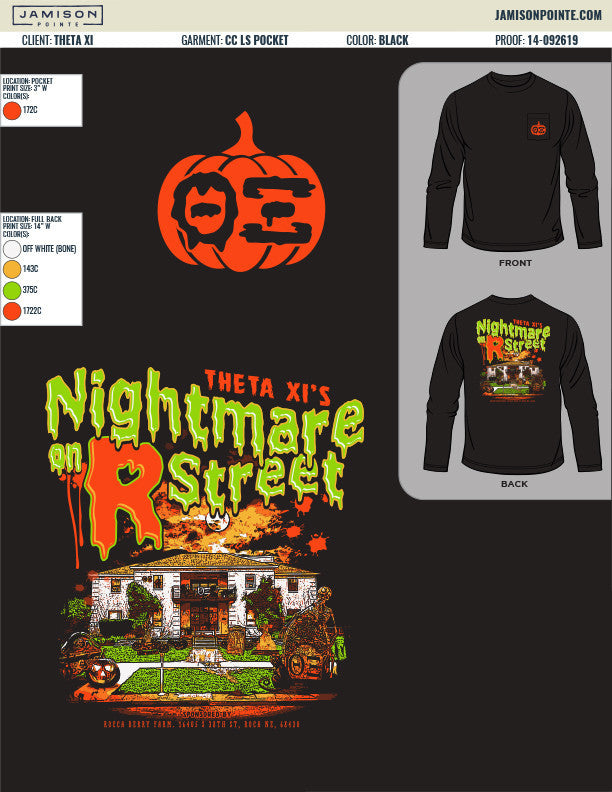 Theta Xi University of Nebraska Lincoln Philanthropy T-Shirt