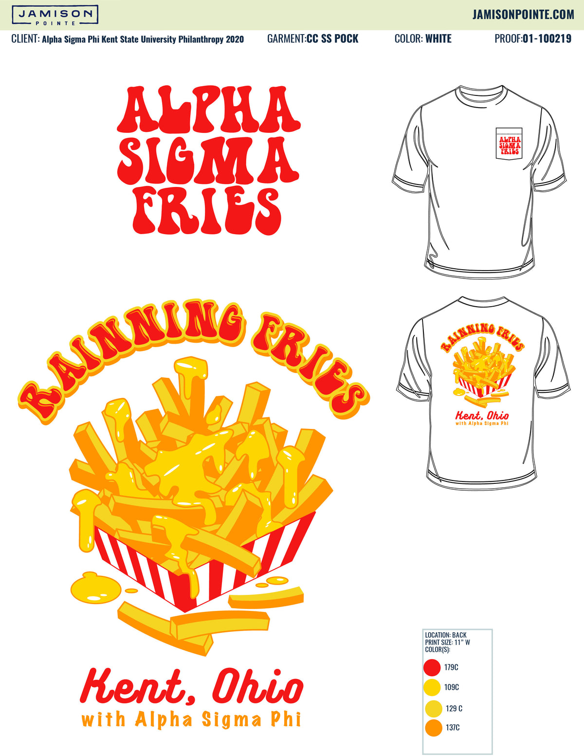 Alpha Sigma Phi Kent State University Philanthropy T-Shirt