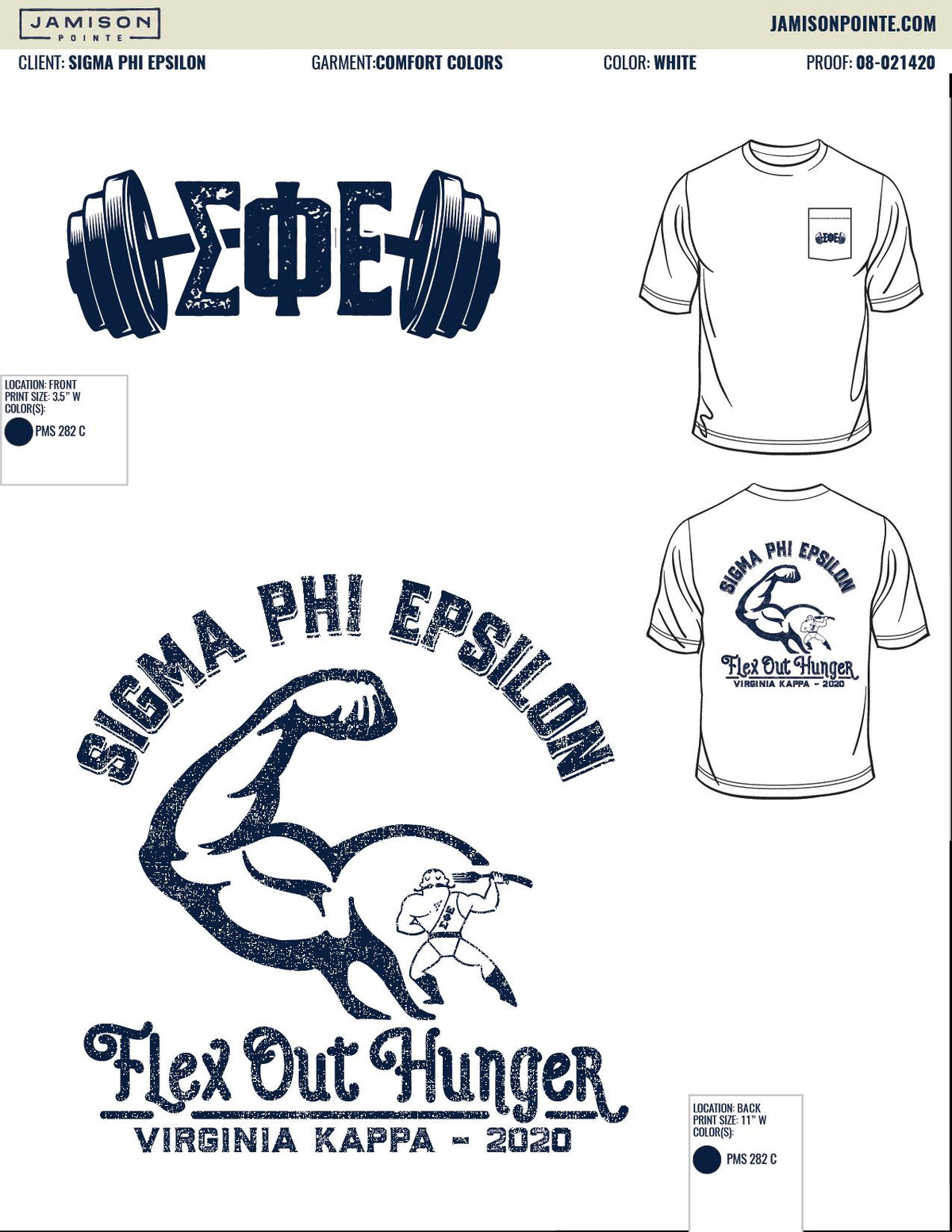 Sigma Phi Epsilon Virginia Tech Philanthropy T-Shirt