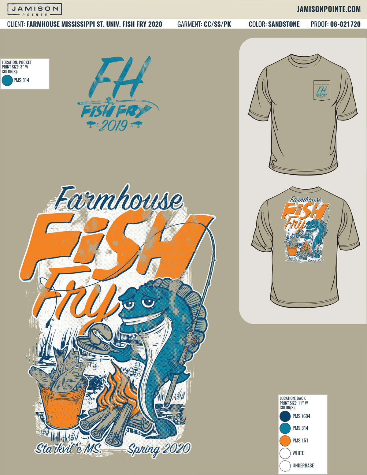 Farmhouse Mississippi State University Fish Fry T-Shirt