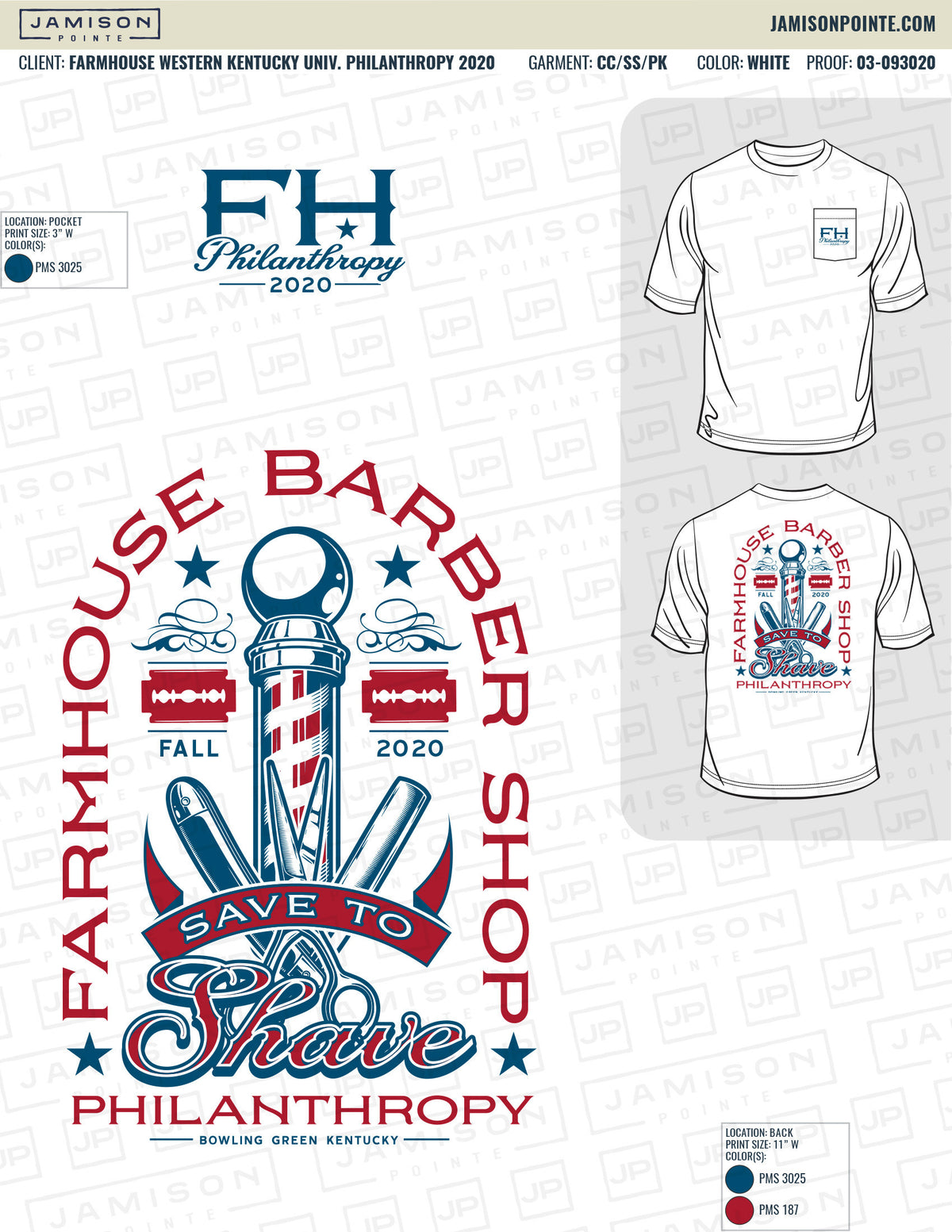 FarmHouse Western Kentucky University Philanthropy T-Shirt