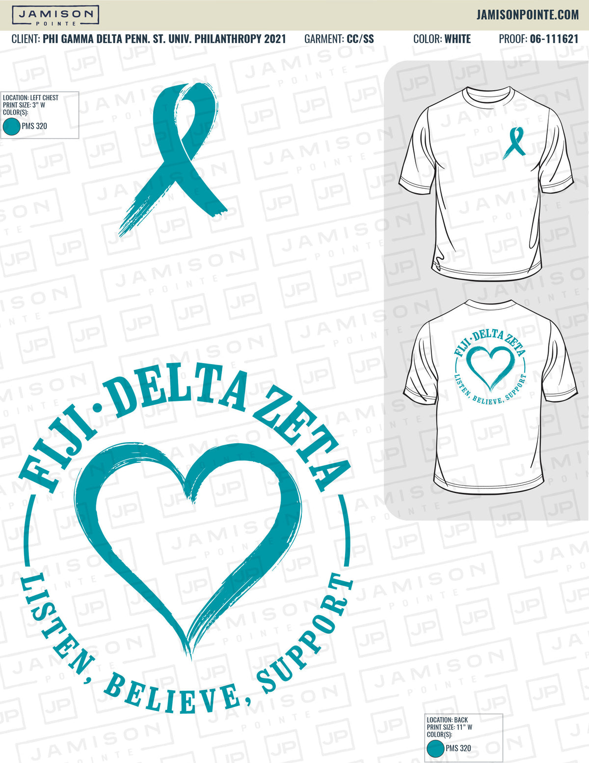 Phi Gamma Delta Pennsylvania State University Philanthropy T-Shirt