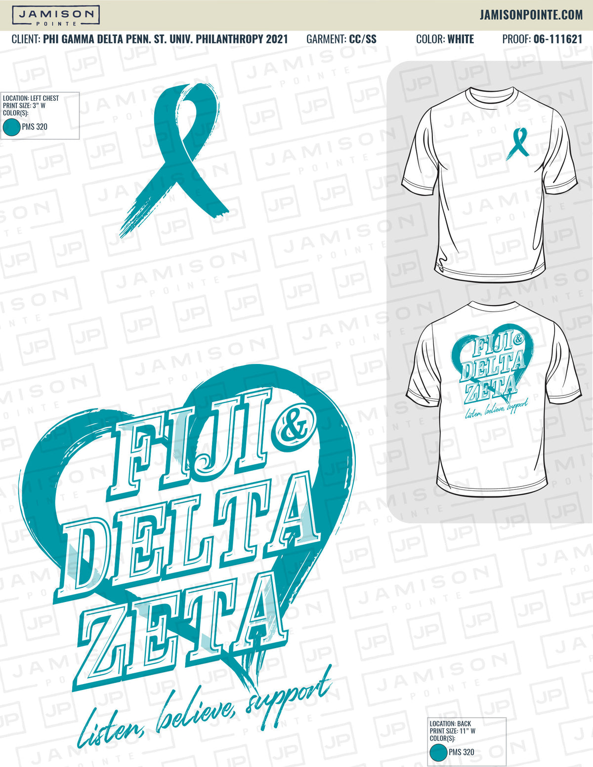 Phi Gamma Delta Pennsylvania State University Philanthropy T-Shirt