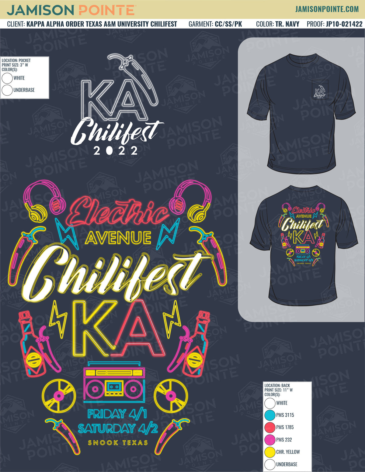 Kappa Alpha Order Texas A&amp;M University ChiliFest T-Shirt