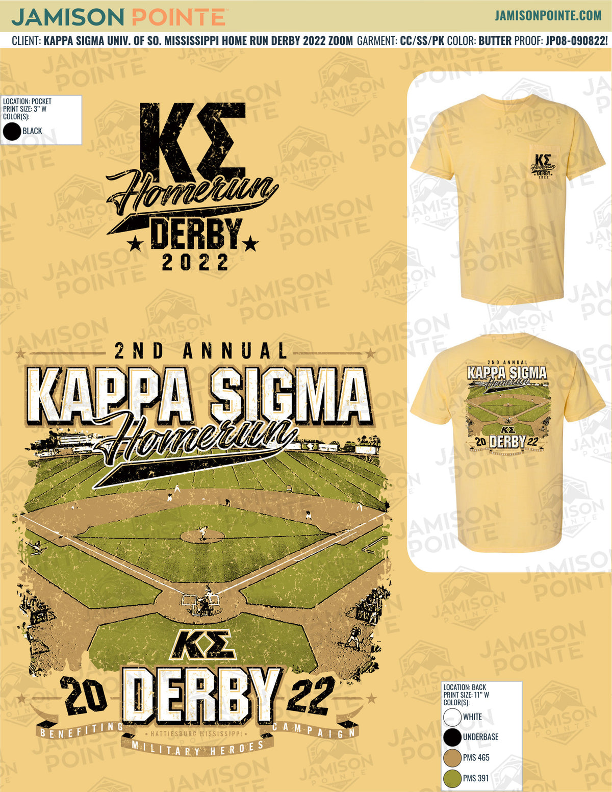 Kappa Sigma University of Southern Mississippi Home Run Derby T-Shirt