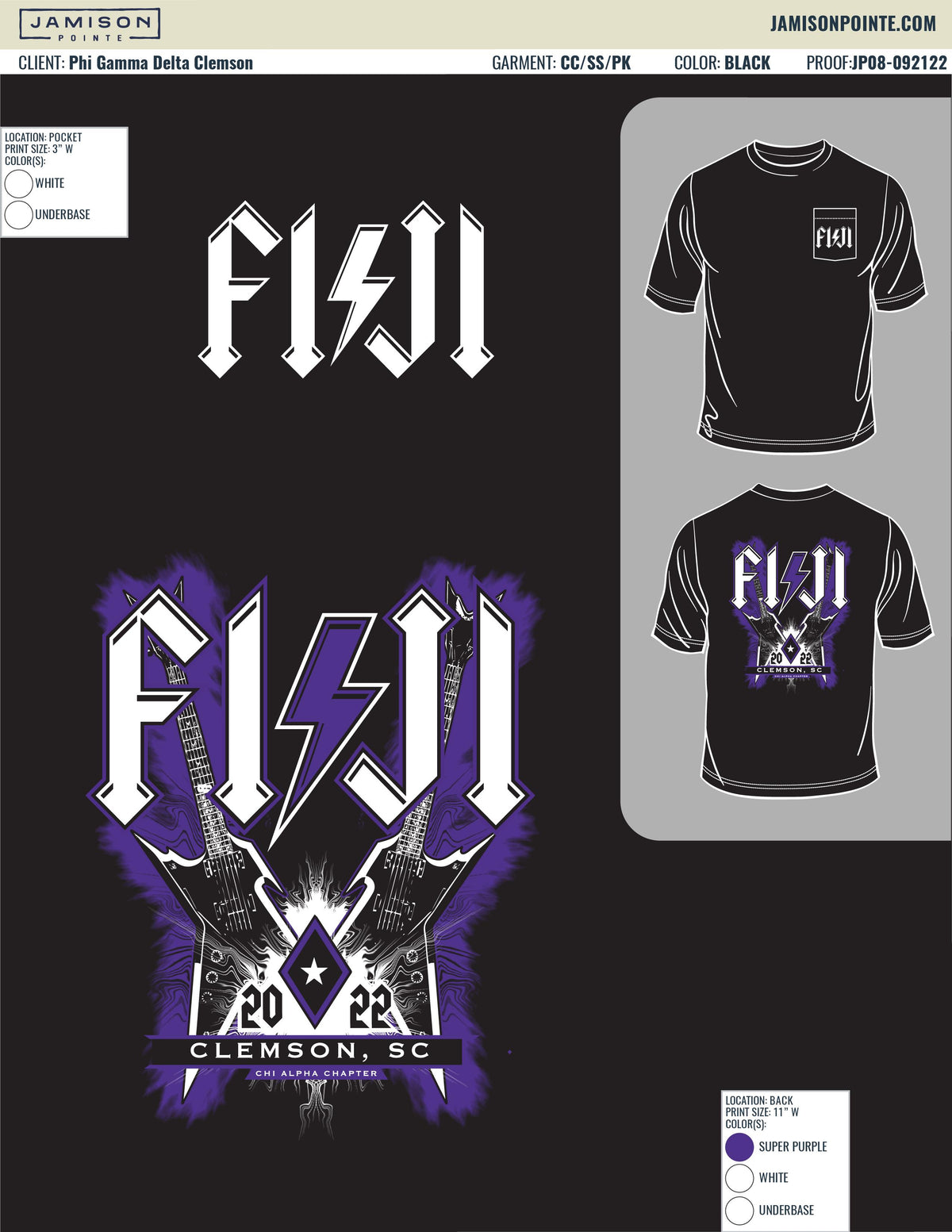 Phi Gamma Delta Clemson University Phi Jam T-Shirt