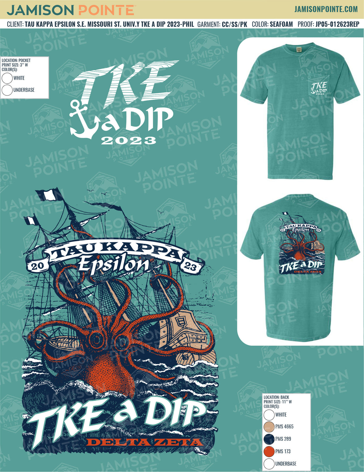 Tau Kappa Epsilon Southeast Missouri State University TKE a Dip T-Shirt