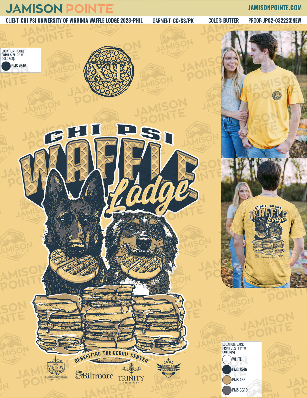 Chi Psi University of Virginia Waffle Lodge T-Shirt