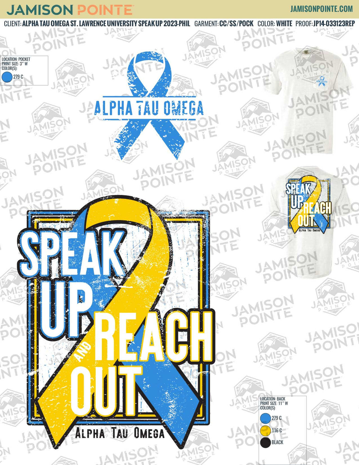 Alpha Tau Omega St. Lawrence University Speak Up T-Shirt