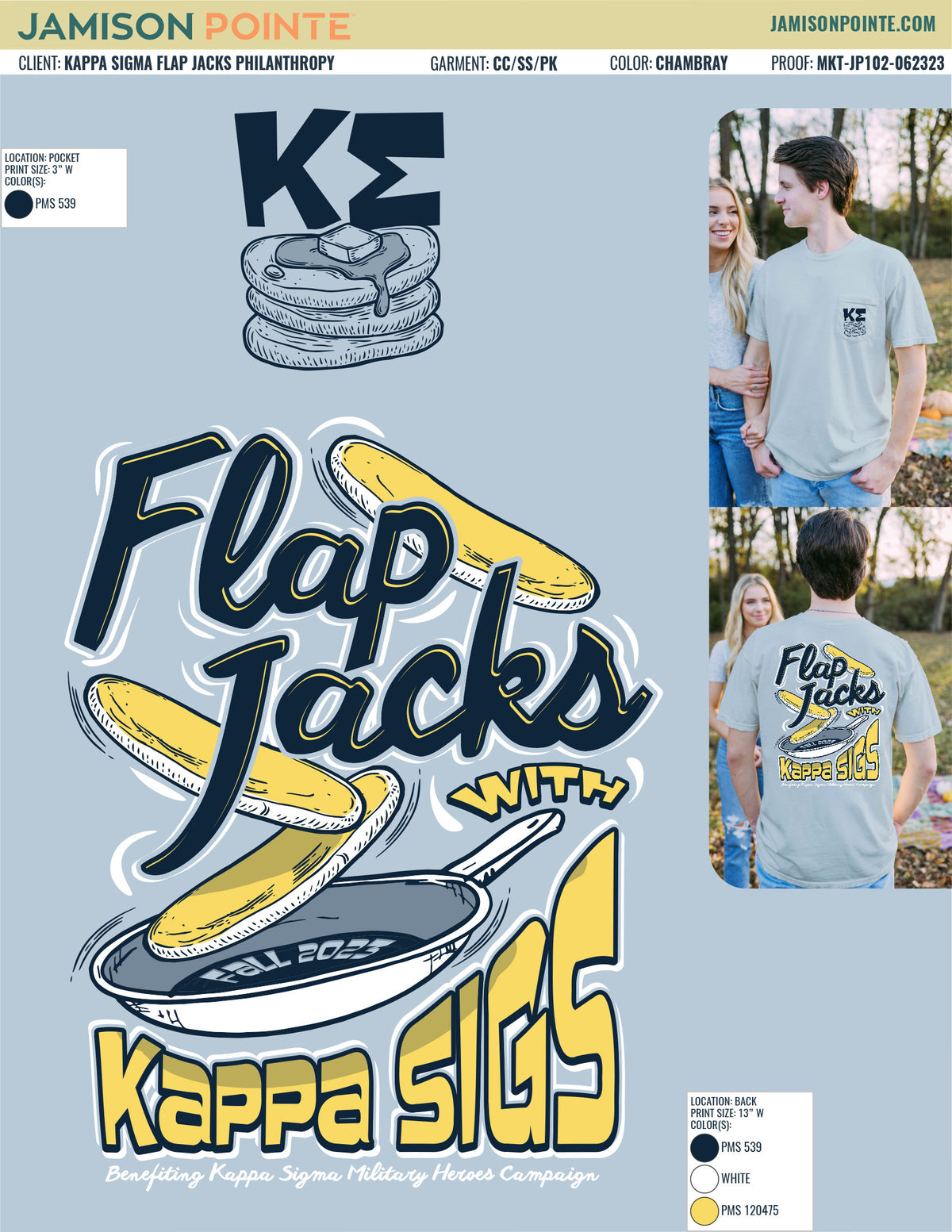 Kappa Sigma Flapjacks Philanthropy T-Shirt
