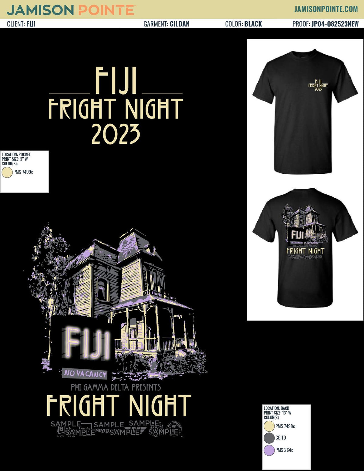 Phi Gamma Delta Baylor University Fright Night T-Shirt