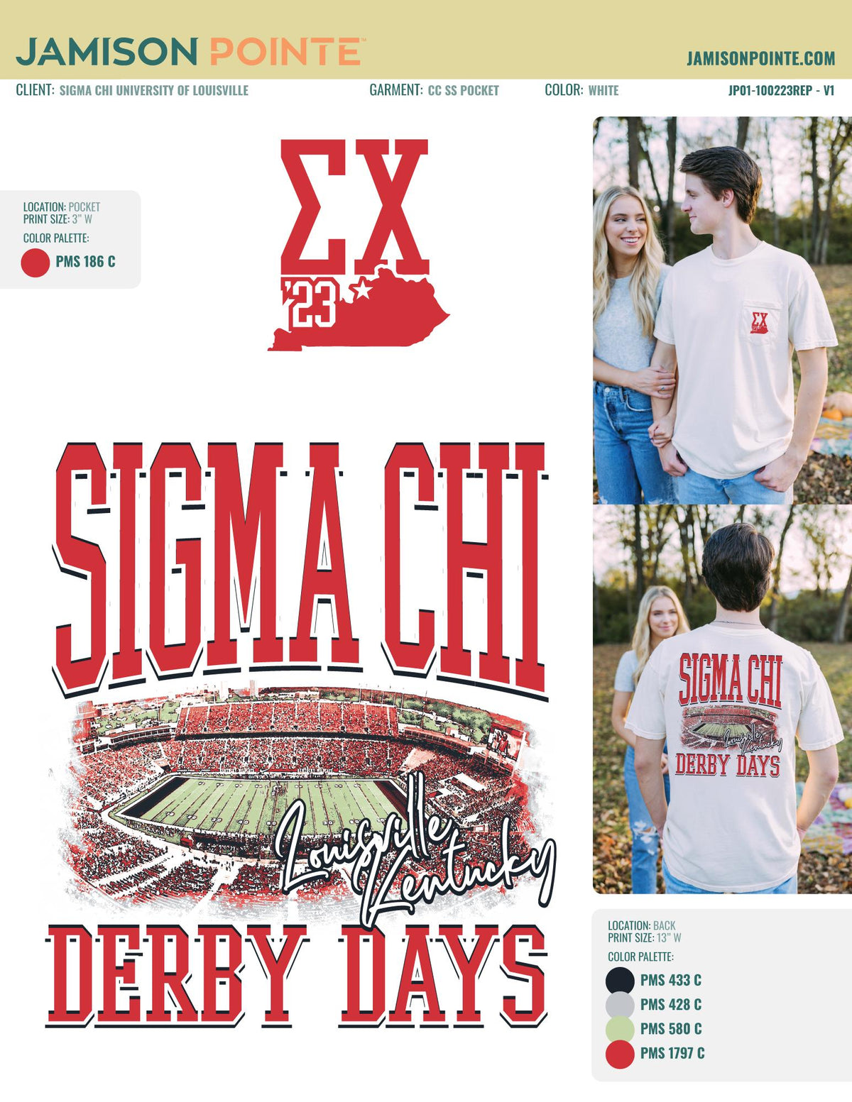 Sigma Chi University of Louisville Derby Days T-Shirt