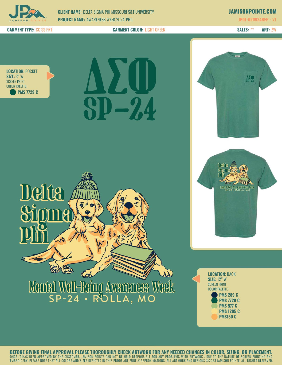 Delta Sigma Phi Missouri S&amp;T University Awareness Week T-Shirt