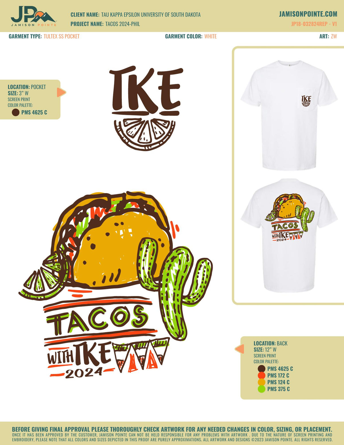 Tau Kappa Epsilon University of South Dakota T-Shirt