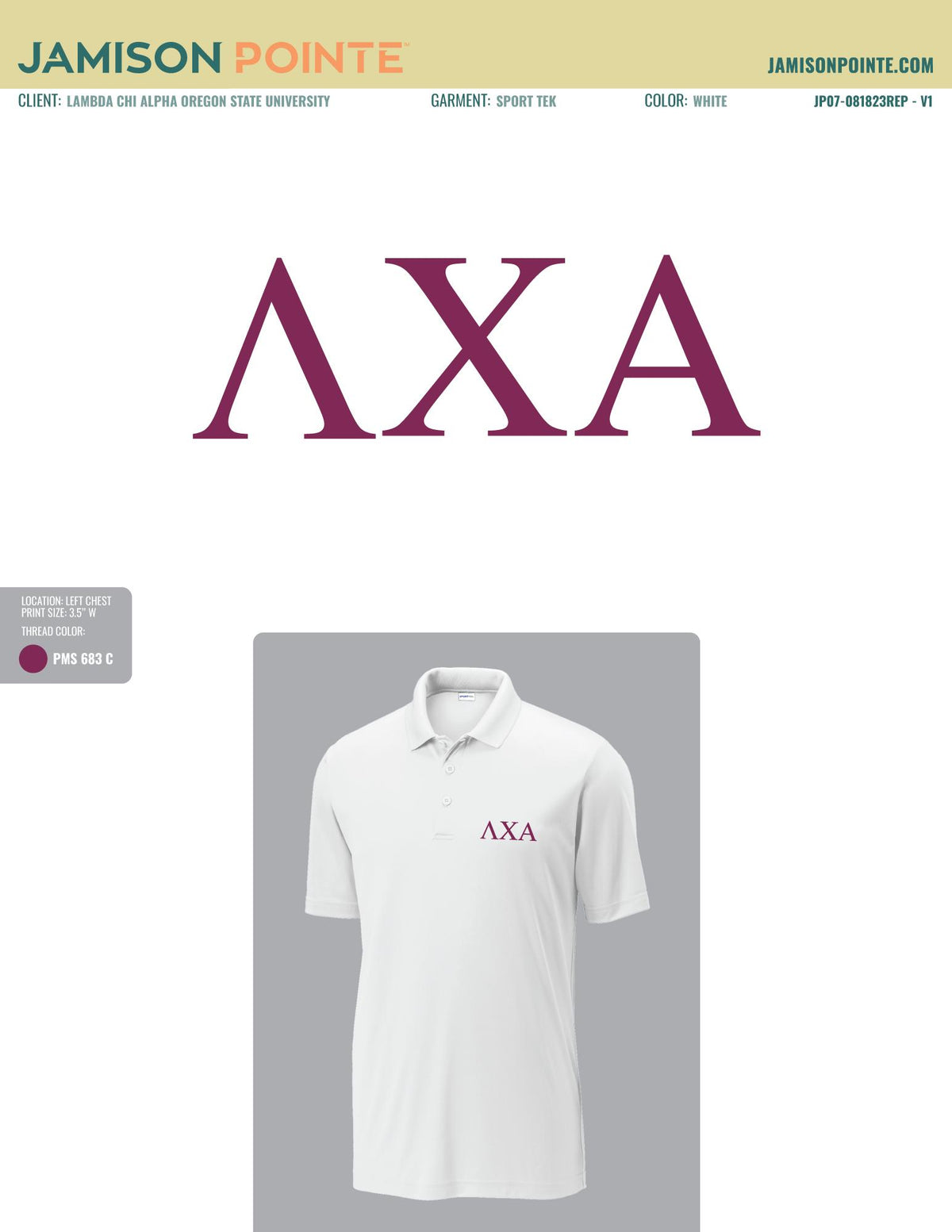Lambda Chi Alpha Oregon State University Fall T-Shirt