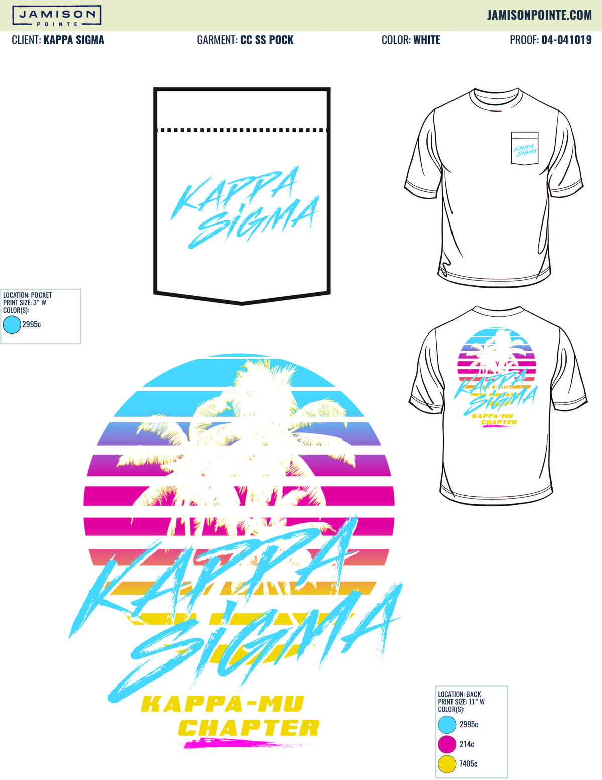 Kappa Sigma Tennessee Tech University Retro T-Shirt