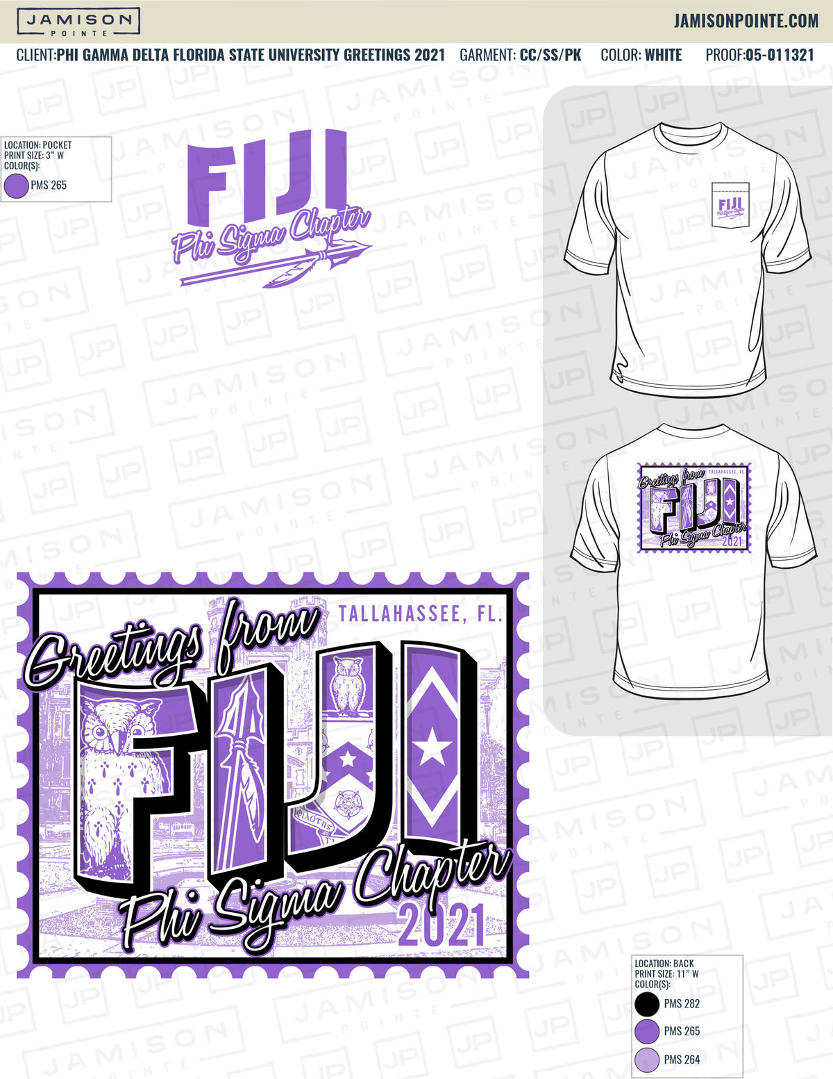 Phi Gamma Delta Florida State University Greetings T-Shirt