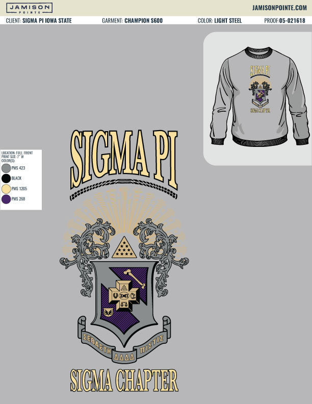 Sigma Pi Iowa State University Classic Sweatshirt