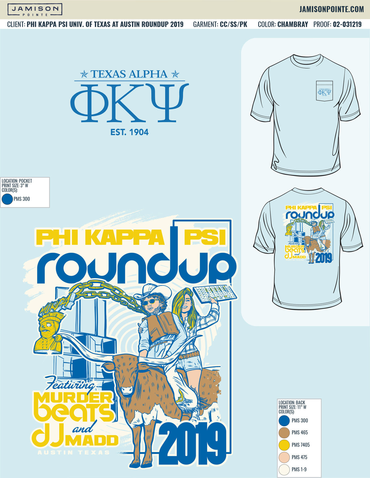 Phi Kappa Psi University of Texas at Austin Roundup T-Shirt