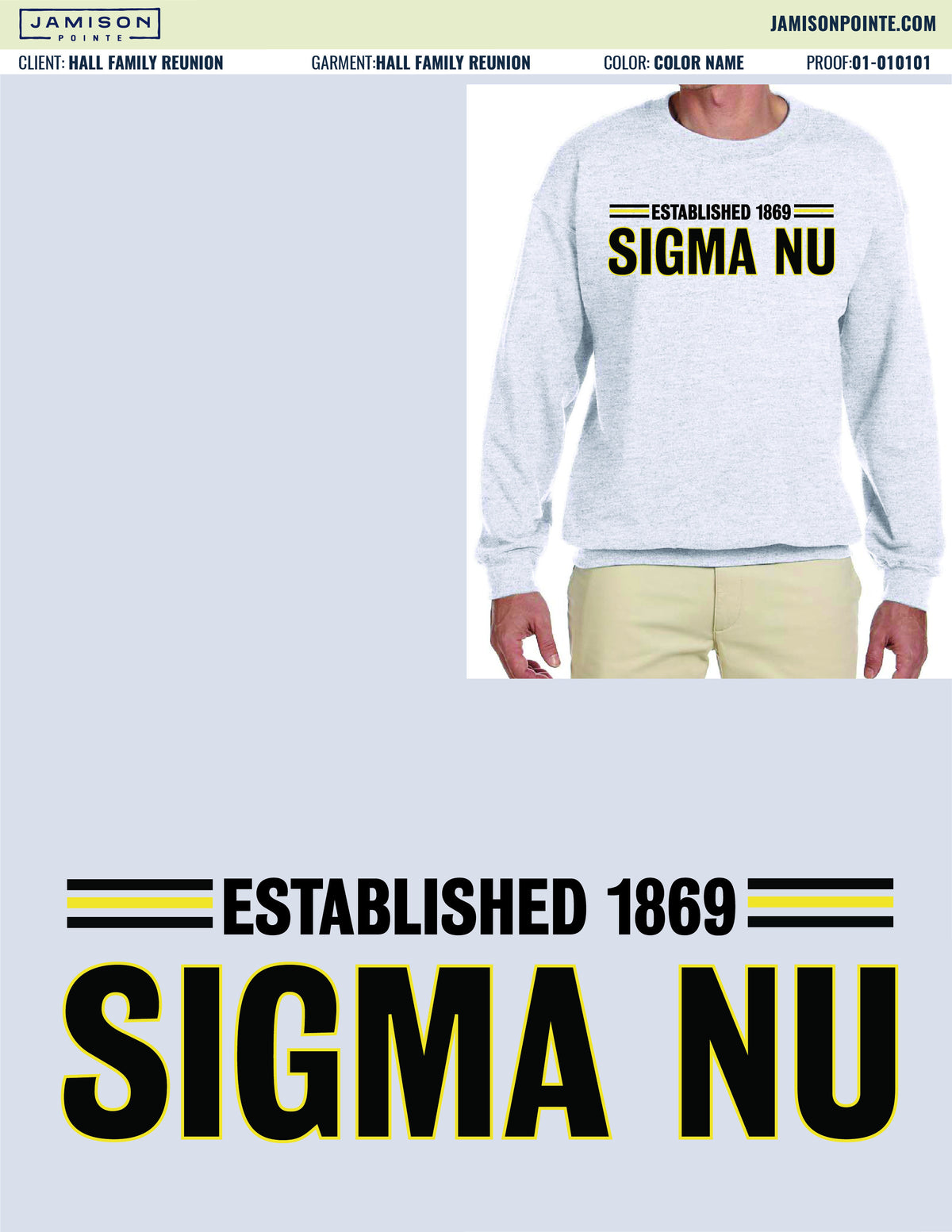 Sigma Nu Simple Sweatshirt