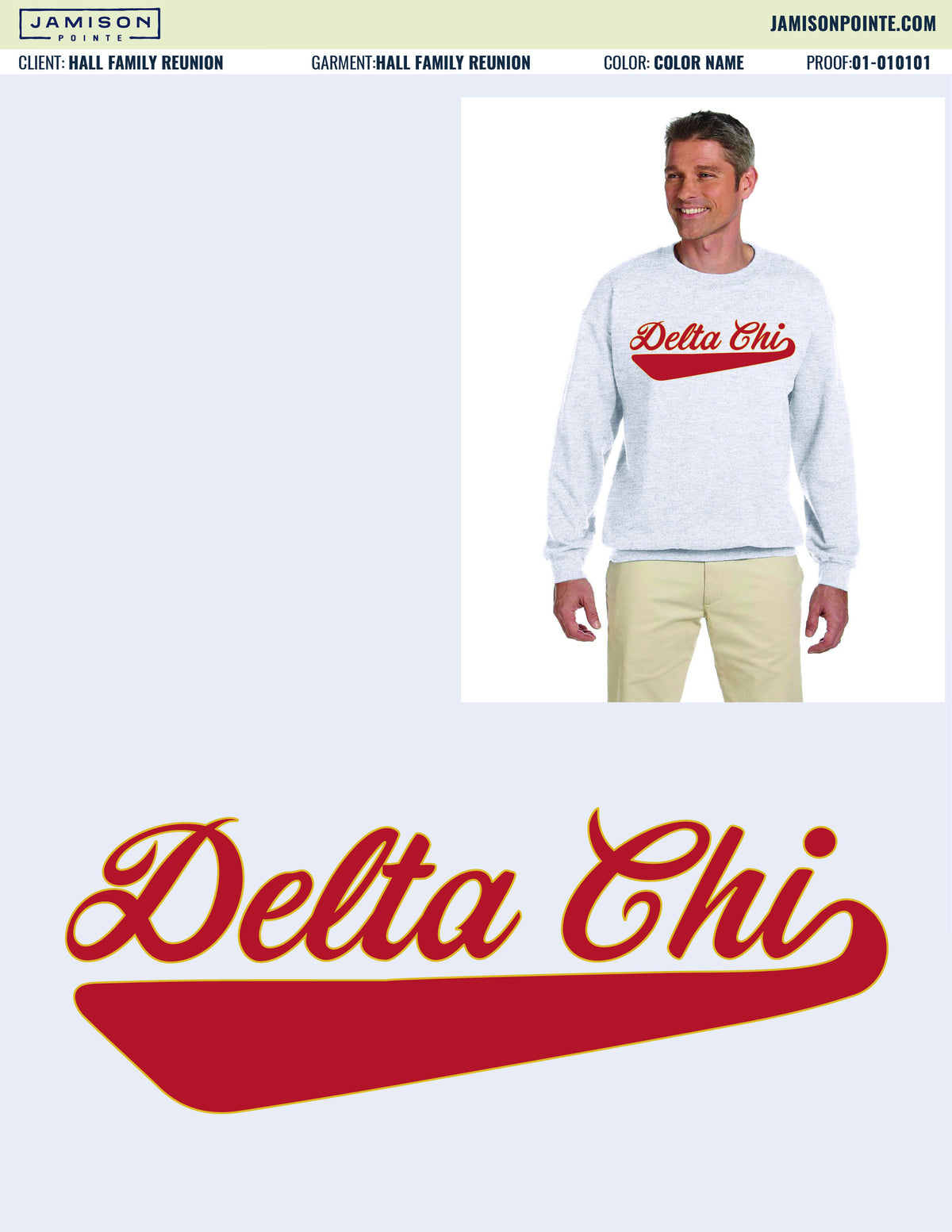 Delta Chi Varsity Sweatshirt