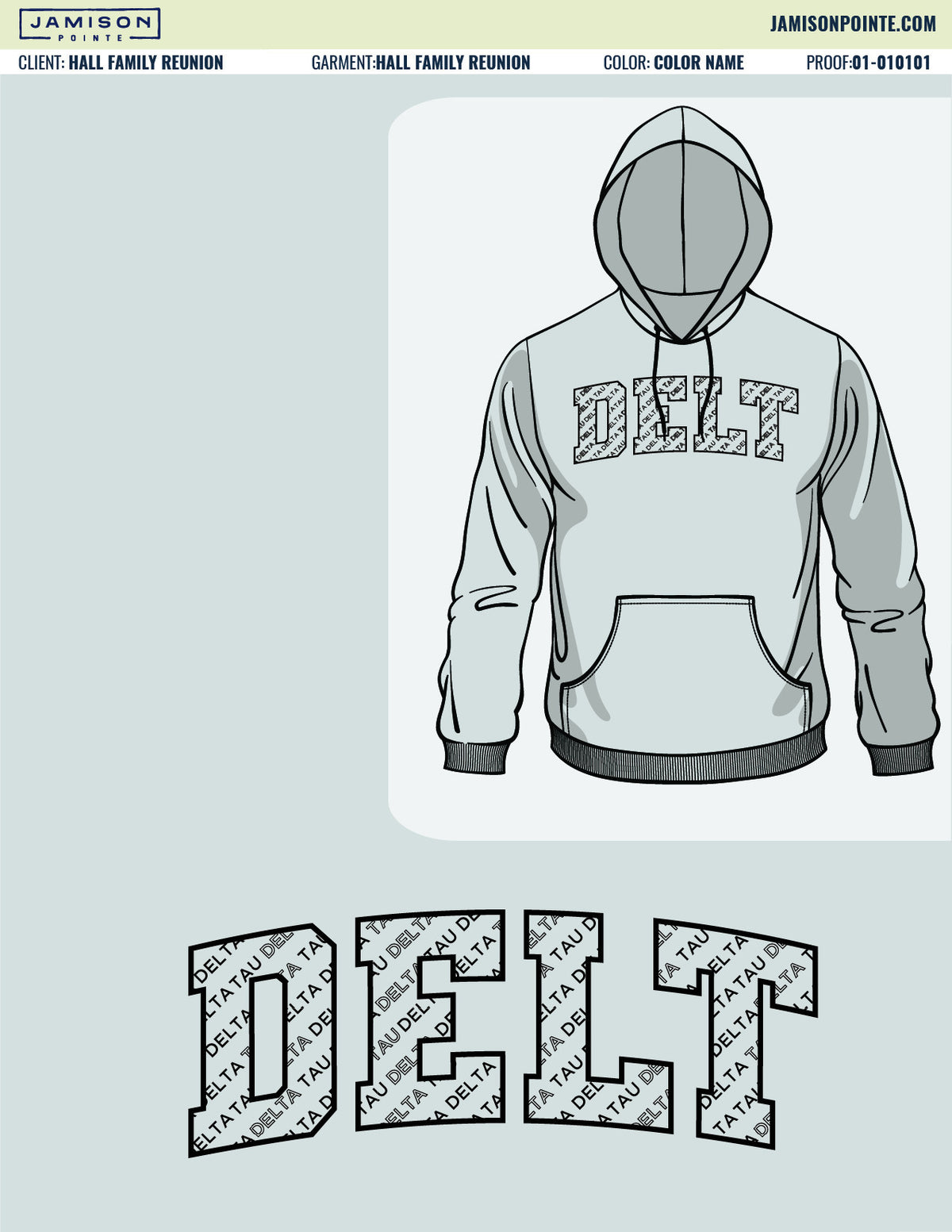 Delta Tau Delta Gray PR Hoodie
