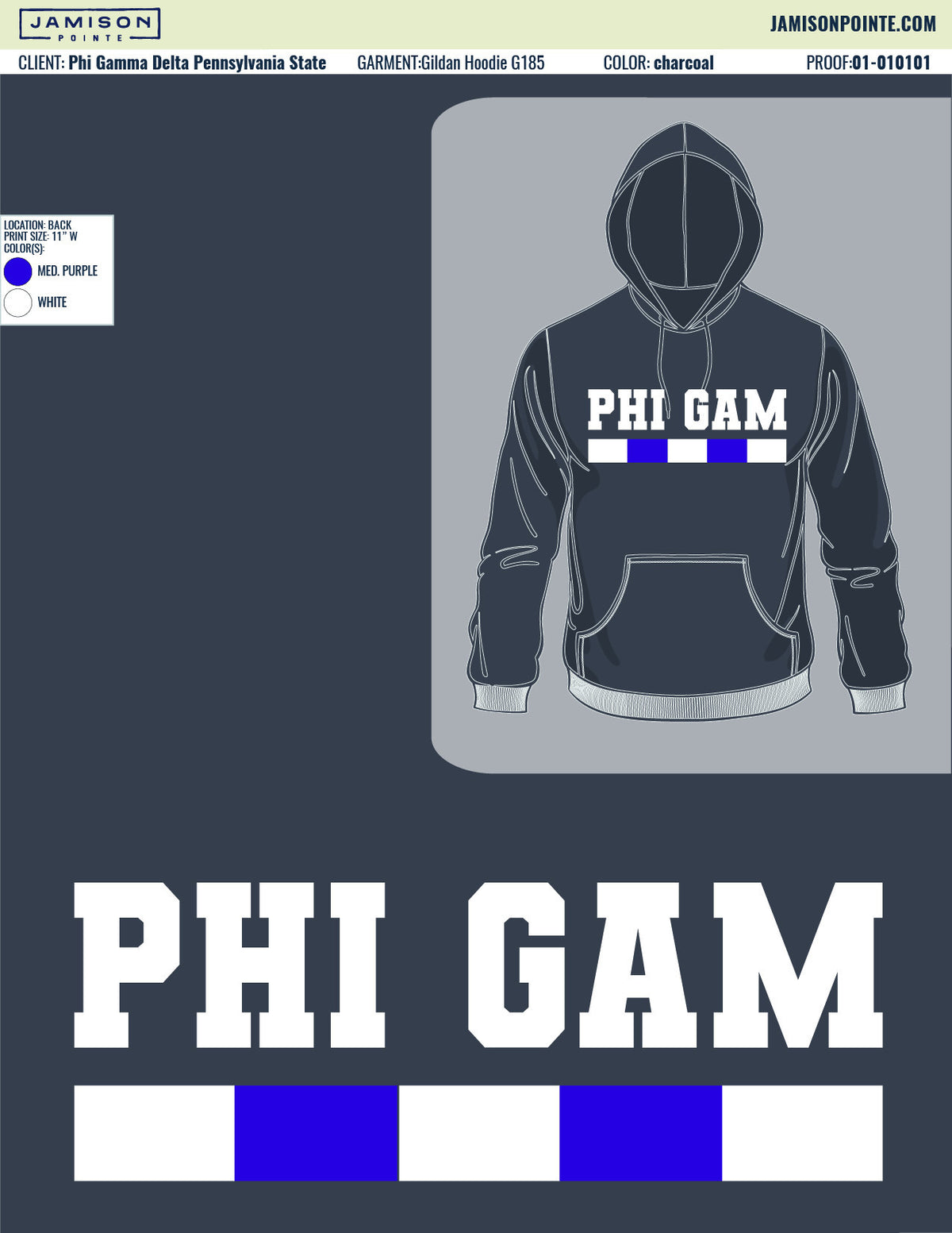 Phi Gamma Delta Pennsylvania State University Hoodies