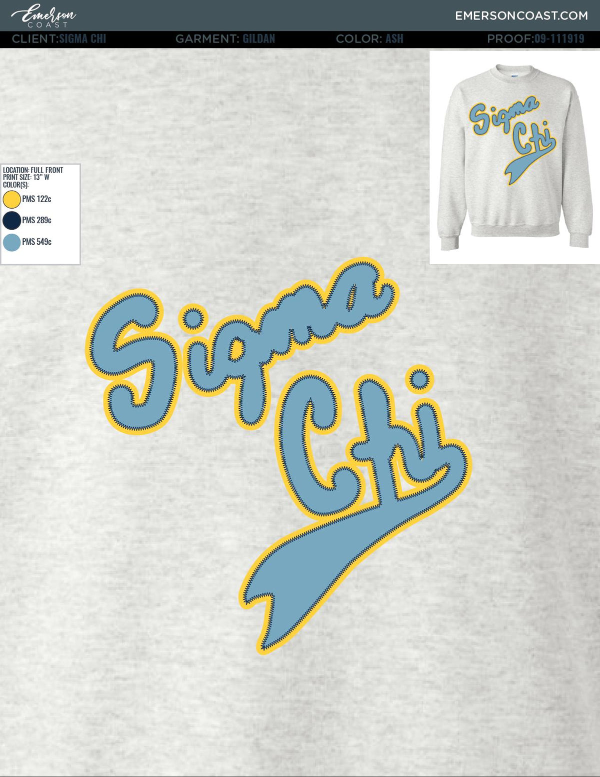 Sigma Chi Middle Tennessee State University Vintage Sweatshirt