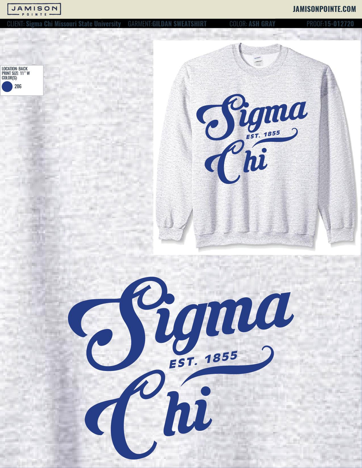Sigma Chi Missouri State University Vintage Sweatshirt