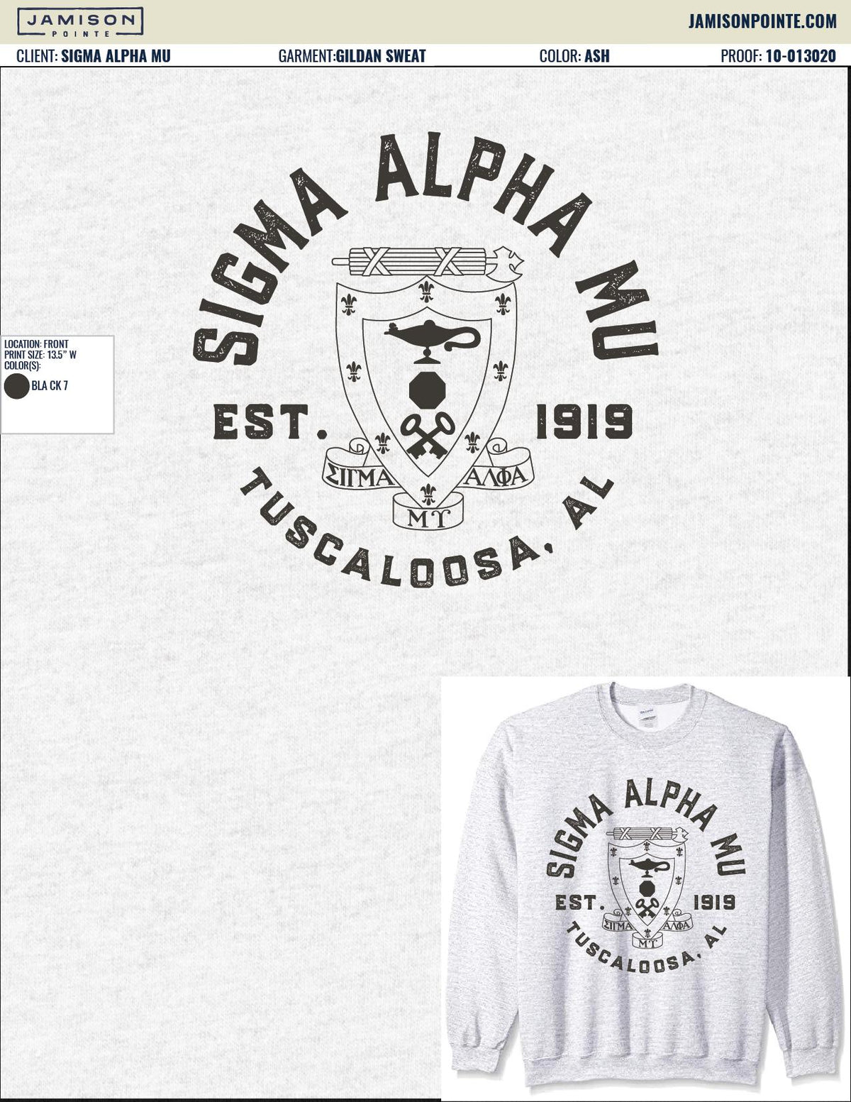 Sigma Alpha Mu University of Alabama Vintage Sweatshirts