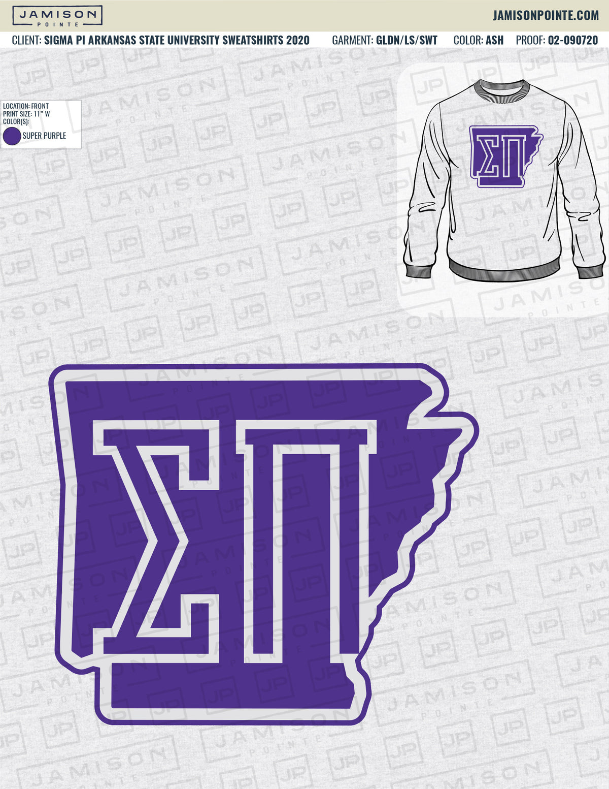 Sigma Pi Arkansas State University Sweatshirts
