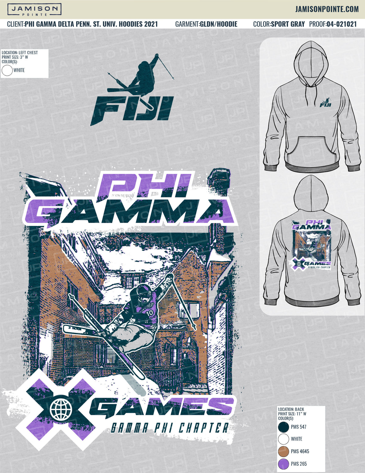 Phi Gamma Delta Pennsylvania State University Hoodies