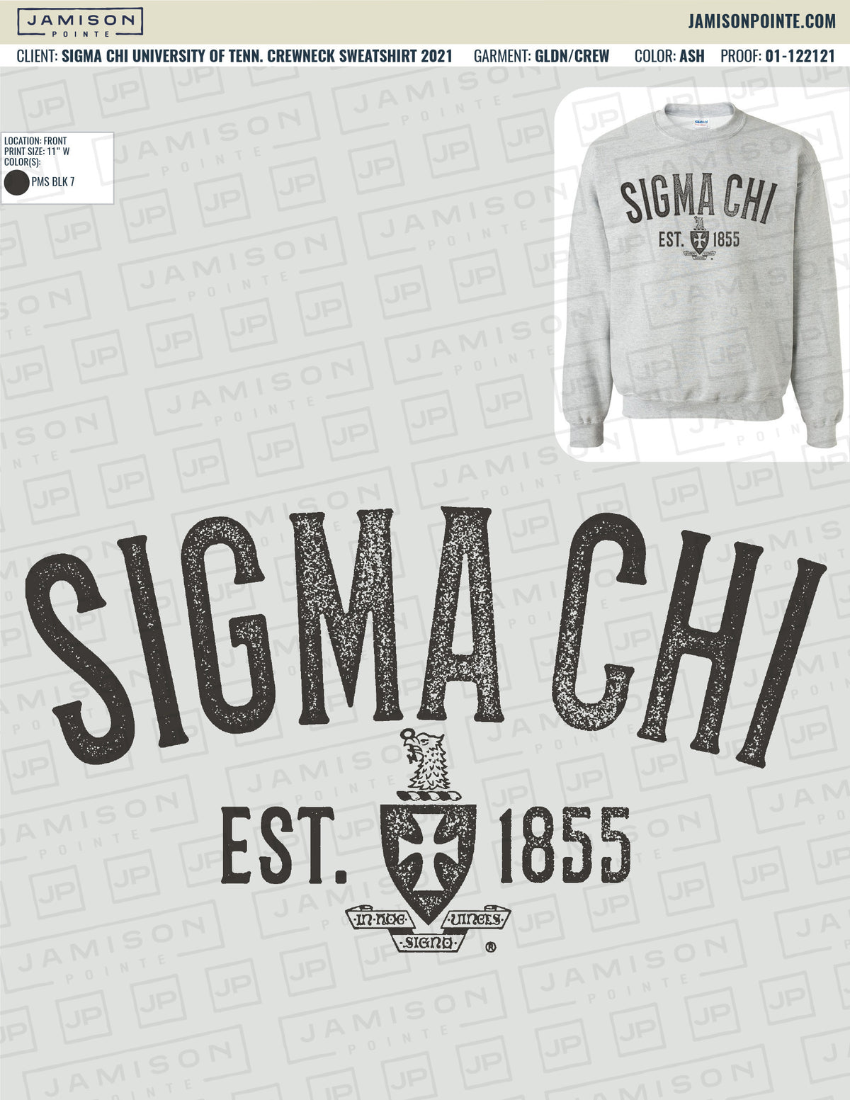 Sigma Chi University of Tennessee Crewneck Sweatshirt
