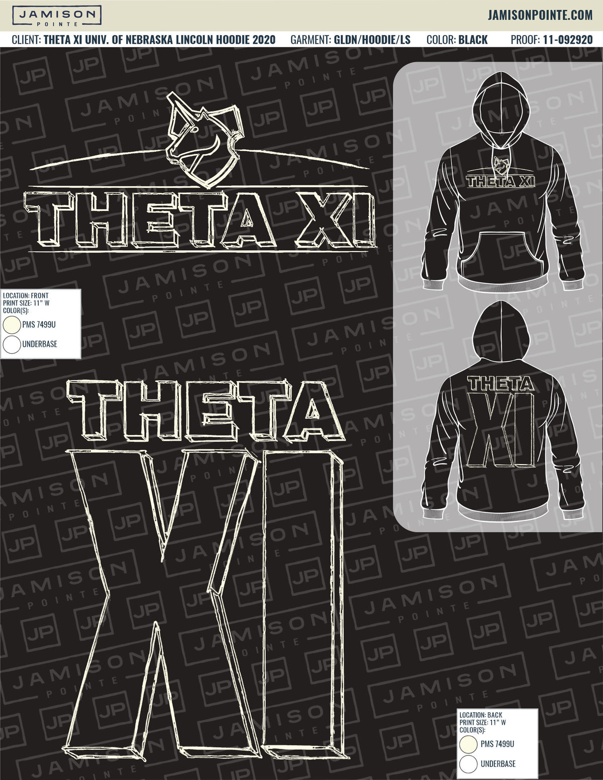 Theta Xi University of Nebraska Lincoln Hoodie