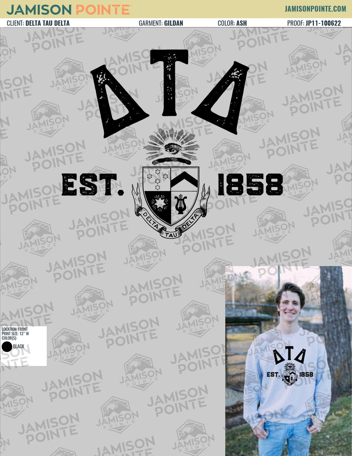 Delta Tau Delta Ohio State University Fall Crewneck Sweatshirt