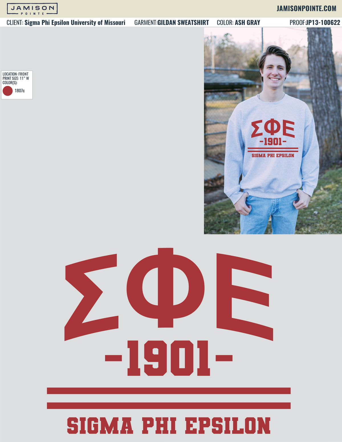 Sigma Phi Epsilon University of Missouri Fall Crewneck Sweatshirts