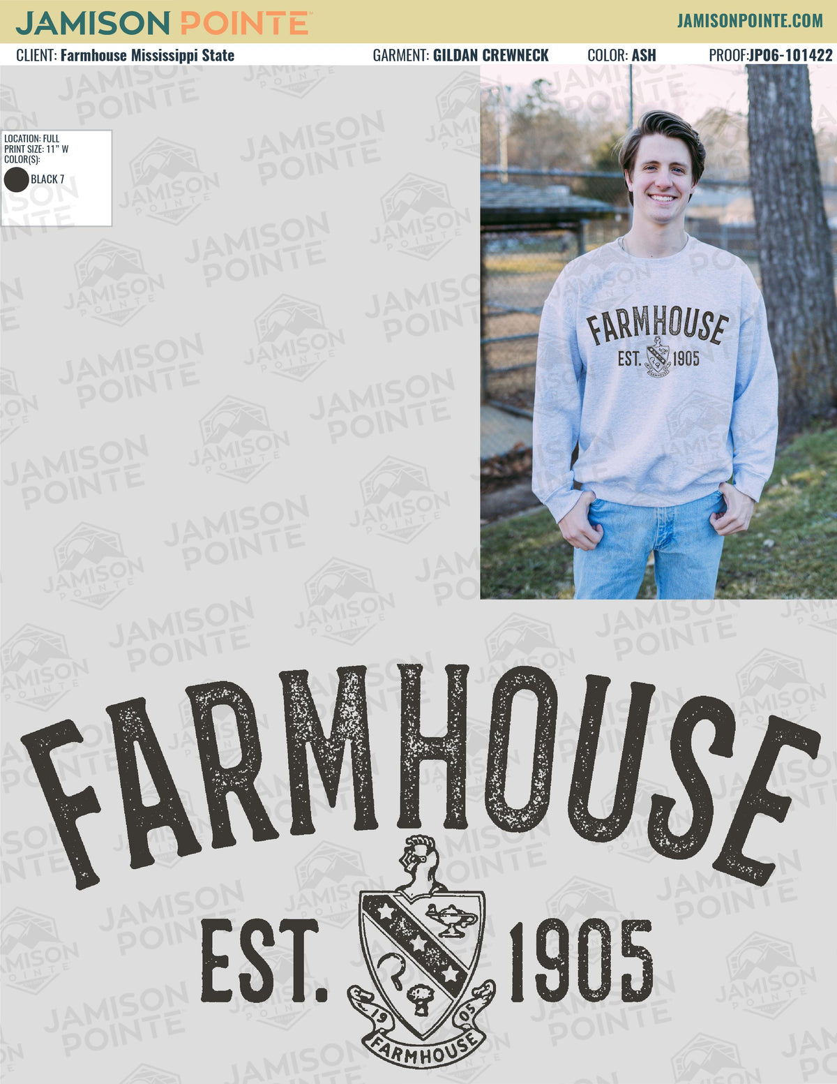 Farmhouse Mississippi State University Fall Crewneck Sweatshirt