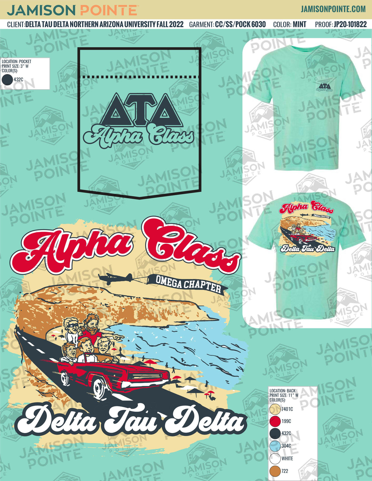 Delta Tau Delta Northern Arizona University Fall T-Shirt