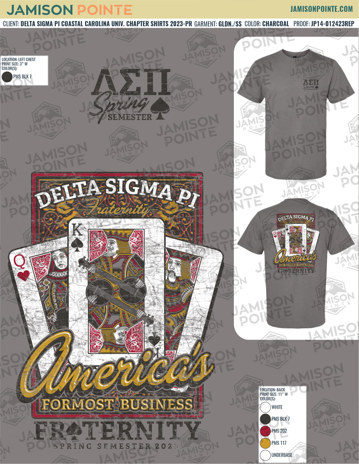 Delta Sigma Pi Coastal Carolina University Chapter Shirts T-Shirt