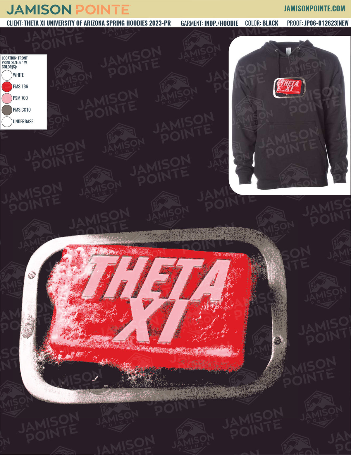 Theta Xi University of Arizona Spring Hoodies